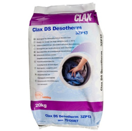 CLAX DS DESOTHERM 3ZP13 20KG Proszek do prania tkanin, przeznaczony do chemiczno-termicznej dezynfekcji w temp. 40ºC i wyższej