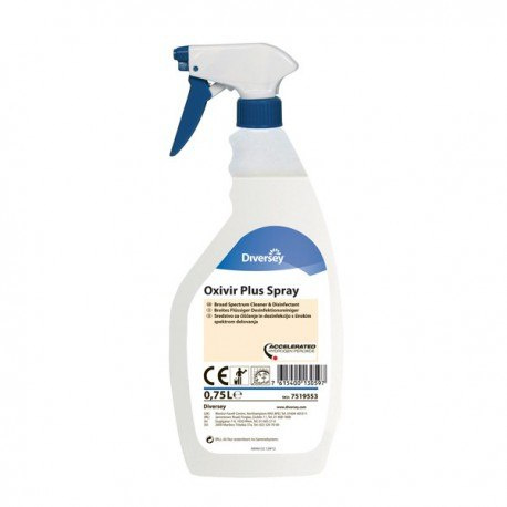 OXIVIR PLUS SPRAY 0,75L preparat myjąco-dezynfekujący na bazie aktywnego tlenu bezalkoholowy