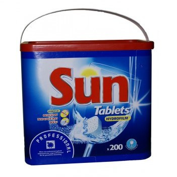 SUN PROFESSIONAL TABLETS 200 SZT. tabletki do maszynowego mycia naczyń