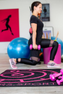 wycieraczka z logo fitness