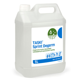 TASKI SPRINT DEGERM E2e 5L preparat dezynfekcyjny do mycia i dezynfekcji wodoodpornych powierzchni, podłóg, materacy.